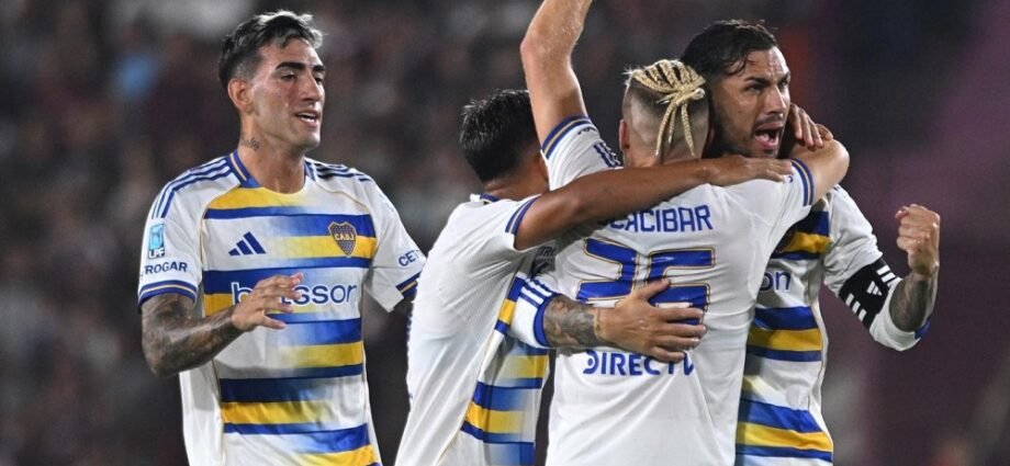 Apareció el Boca que todos esperaban y le gano con claridad a Lanús