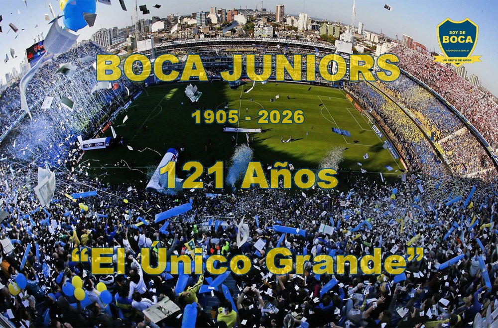 121 Años de Azul y Oro: Boca Juniors, el Sentimiento que no se Detiene